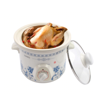 Mini Slow Cooker Mechanical/Smart Timer Stewing Soup Porridge Pot Ceramic Linner Food Cooking Maker