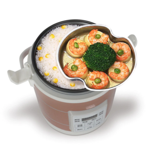 Mini rice cooker 1.6L car trucks electric soup porridge cooking machine food steamer warmer fast heating lunch box 2