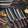 Kitchen Knives Laser Damascus Pattern Sharp Chef Knife Japanese Santoku Cleaver Vegetable Cutter