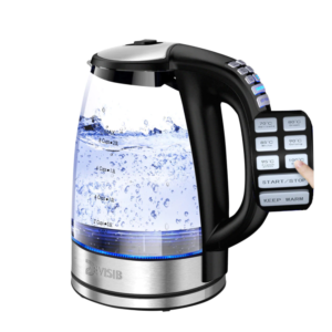 Variable Temperature Electric Kettle 2.0L Glass for Tea Coffee Keep Warm Function Boil-Dry Protection Kitchen Appliances