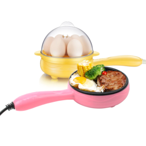 Multifunction Household Mini Egg Omelette Pancake Fried Steak Frying Pan Non-Stick Boiled Eggs Boiler Steamer Cooker 110V/220V